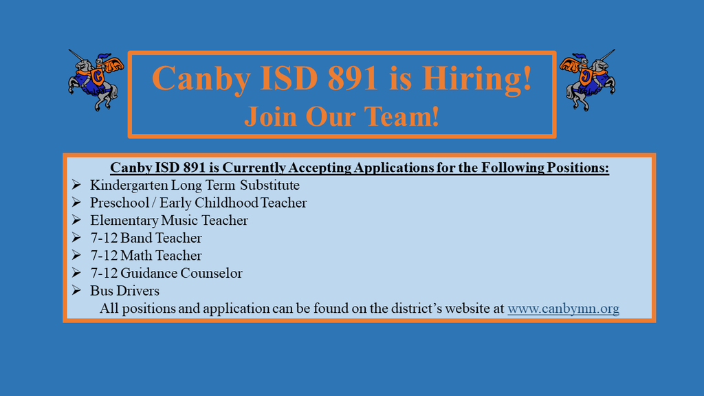 Canby Public Schools is Hiring